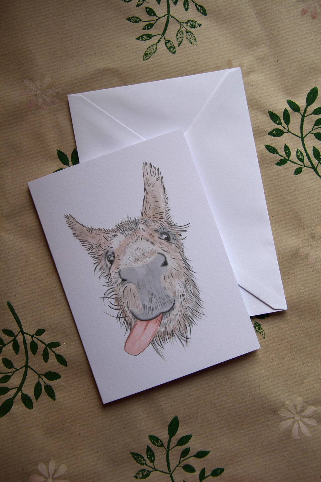 The Cheeky Trio, A6 Cards, pack of 3: cow, goat, donkey, illustrated animal greeting cards