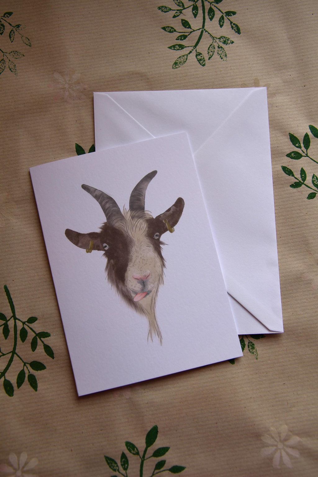 The Cheeky Trio, A6 Cards, pack of 3: cow, goat, donkey, illustrated animal greeting cards