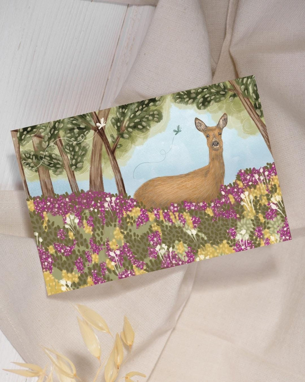 Deer A6 Cards (Set of 3) - illustrated Animal Art Card