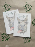 Donkey A6 Cards, pack of x3:  illustrated by hand for animal lover, special day