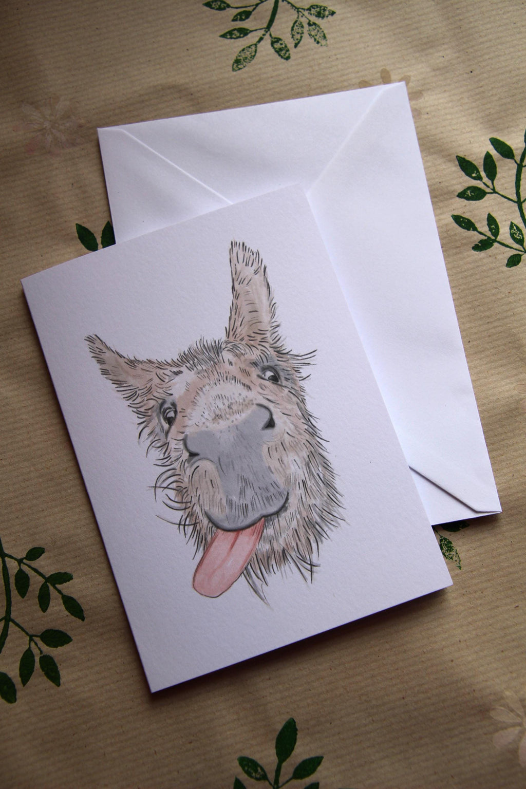 The Cheeky Trio, A6 Cards, pack of 3: cow, goat, donkey, illustrated animal greeting cards