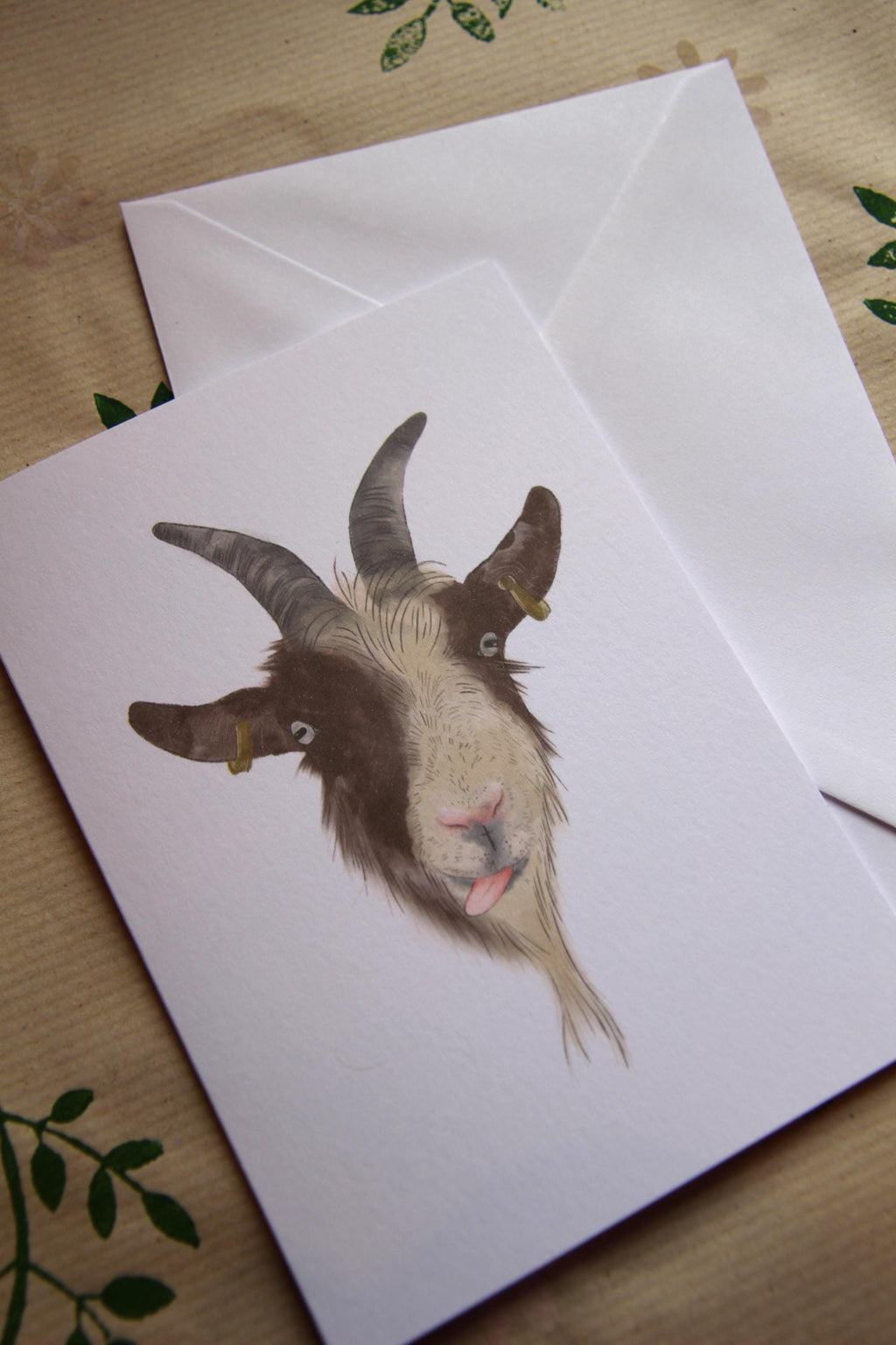 The Cheeky Trio, A6 Cards, pack of 3: cow, goat, donkey, illustrated animal greeting cards