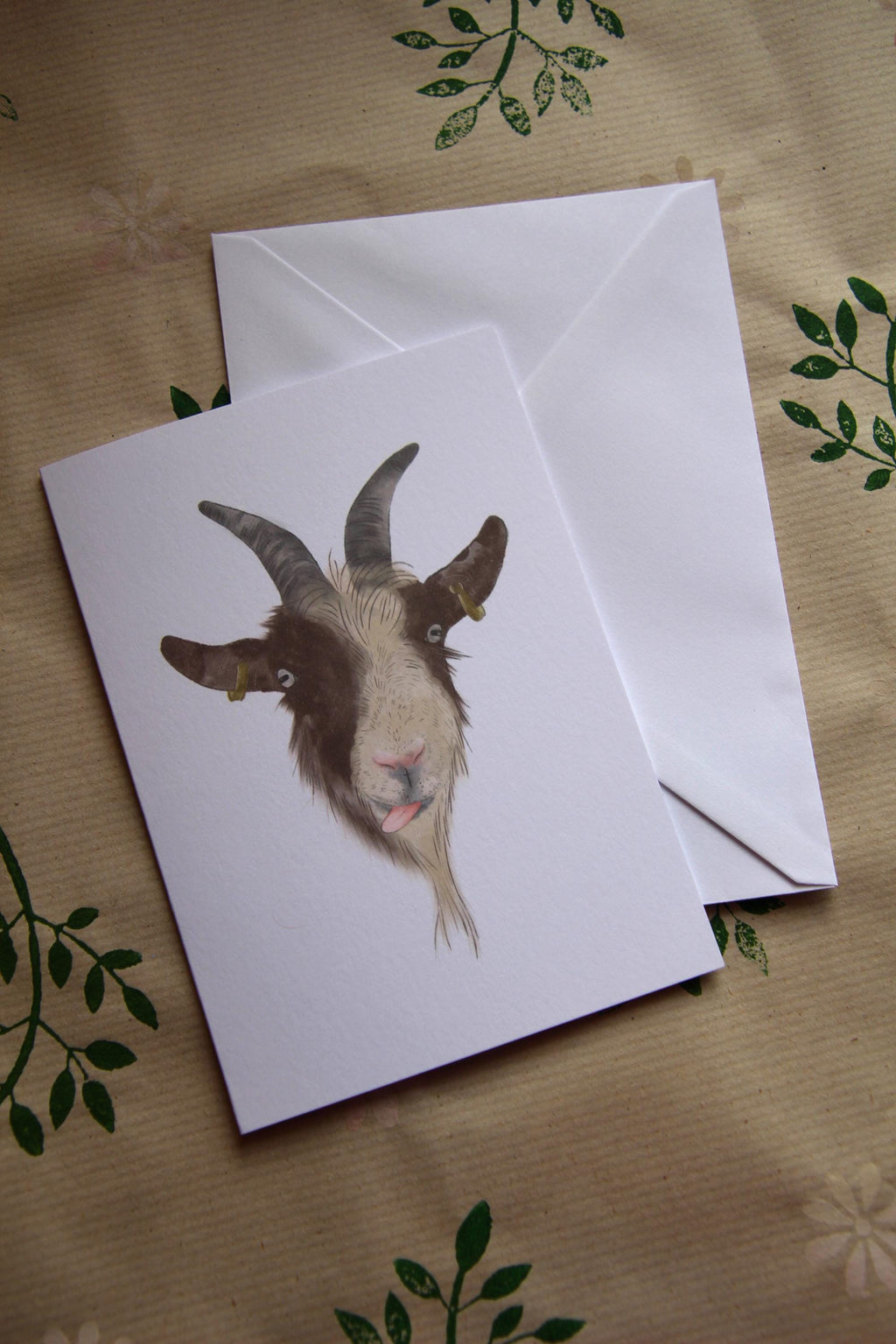 The Cheeky Trio, A6 Cards, pack of 3: cow, goat, donkey, illustrated animal greeting cards